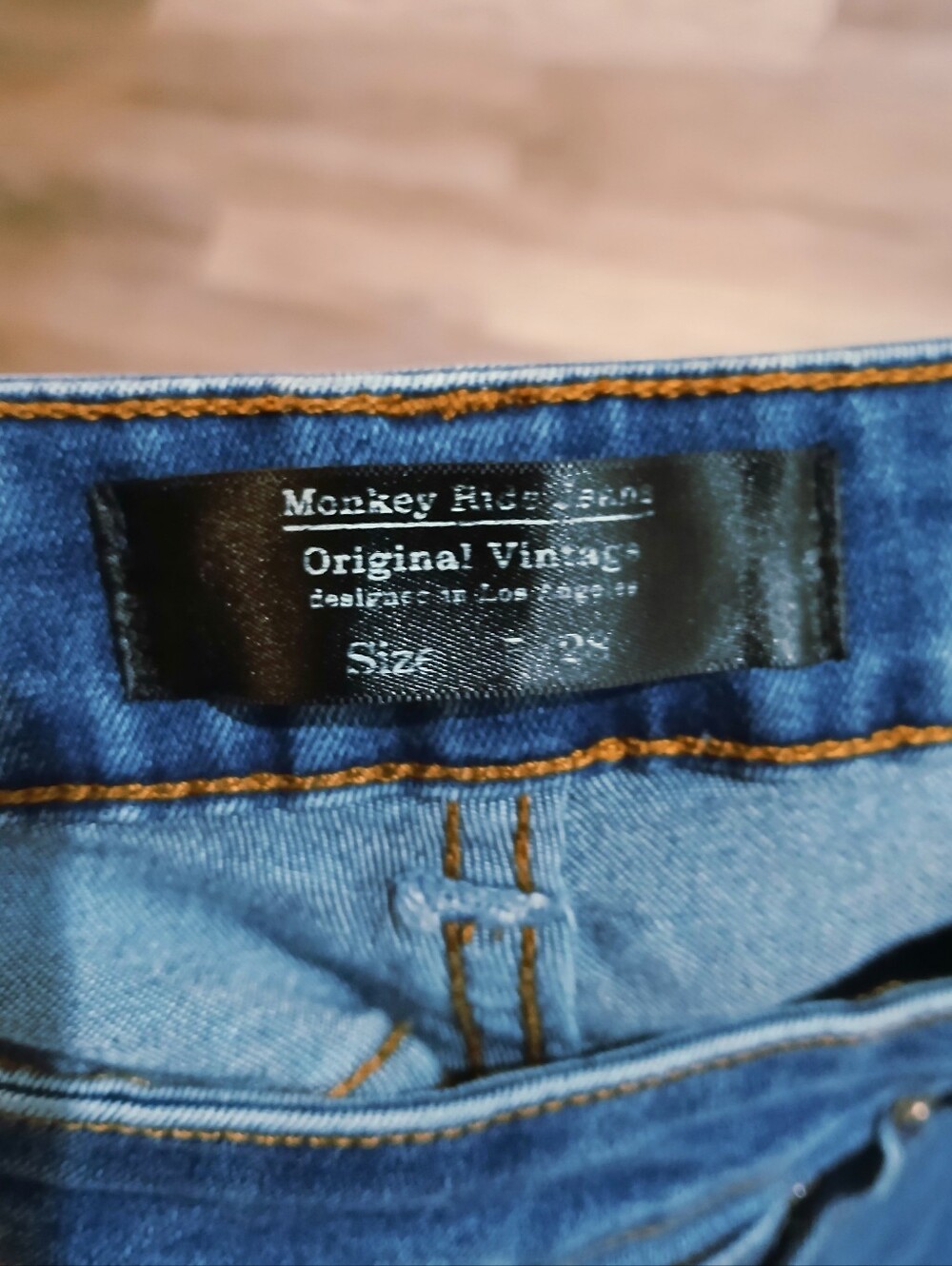 Monkey Ride Skinny Jeans Original Vintage 5/28